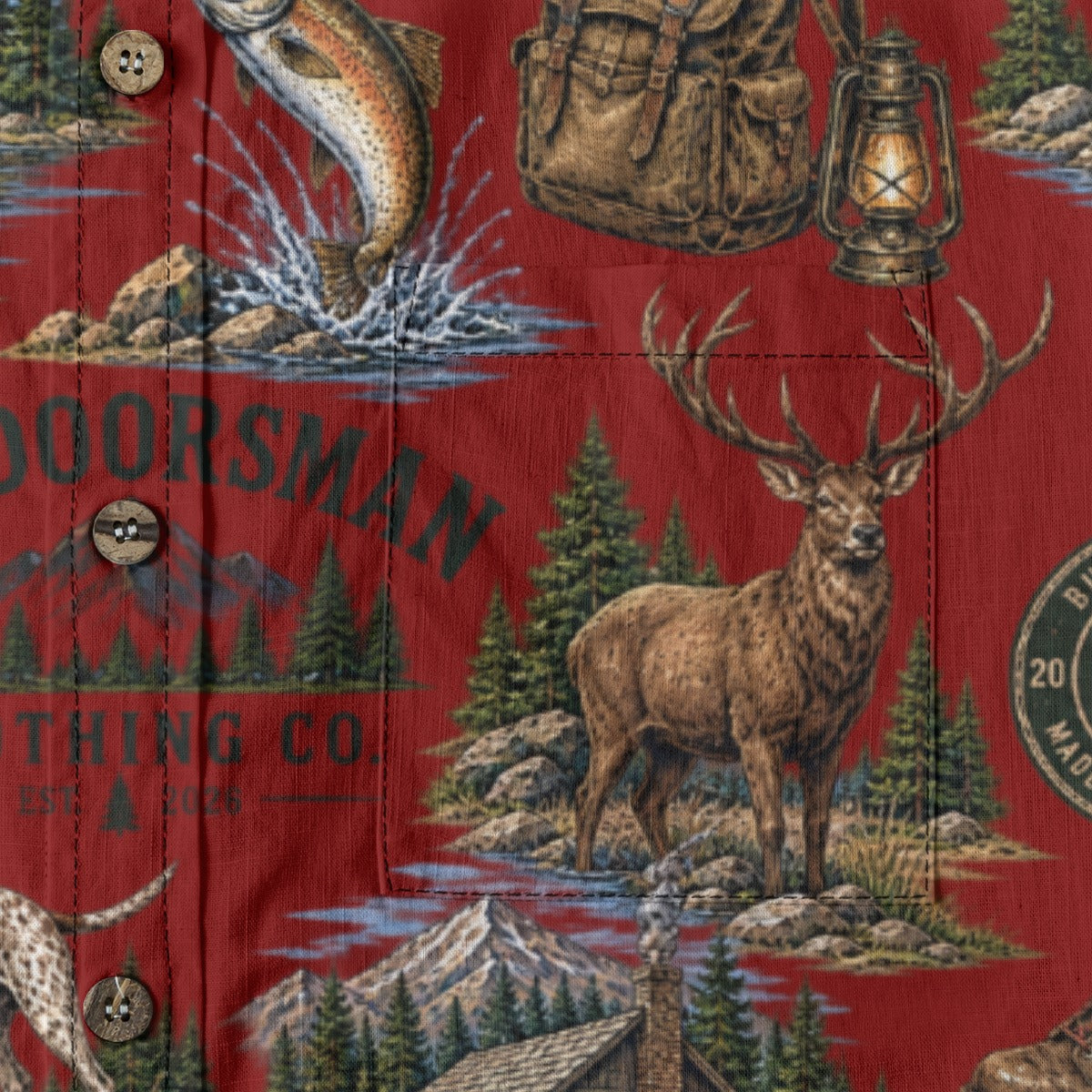 Outdoorsman Camp Shirt|140GSM Slub Cotton
