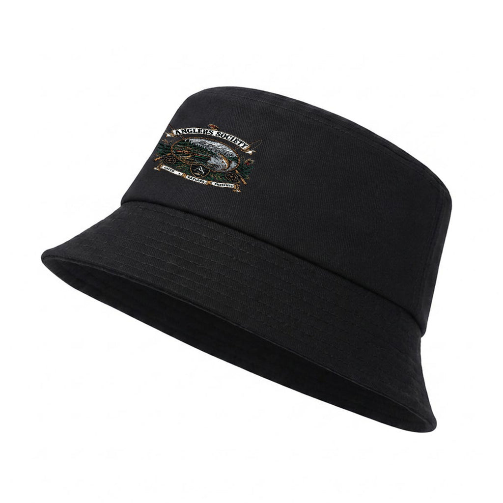 Anglers Society Embroidered Bucket Hat