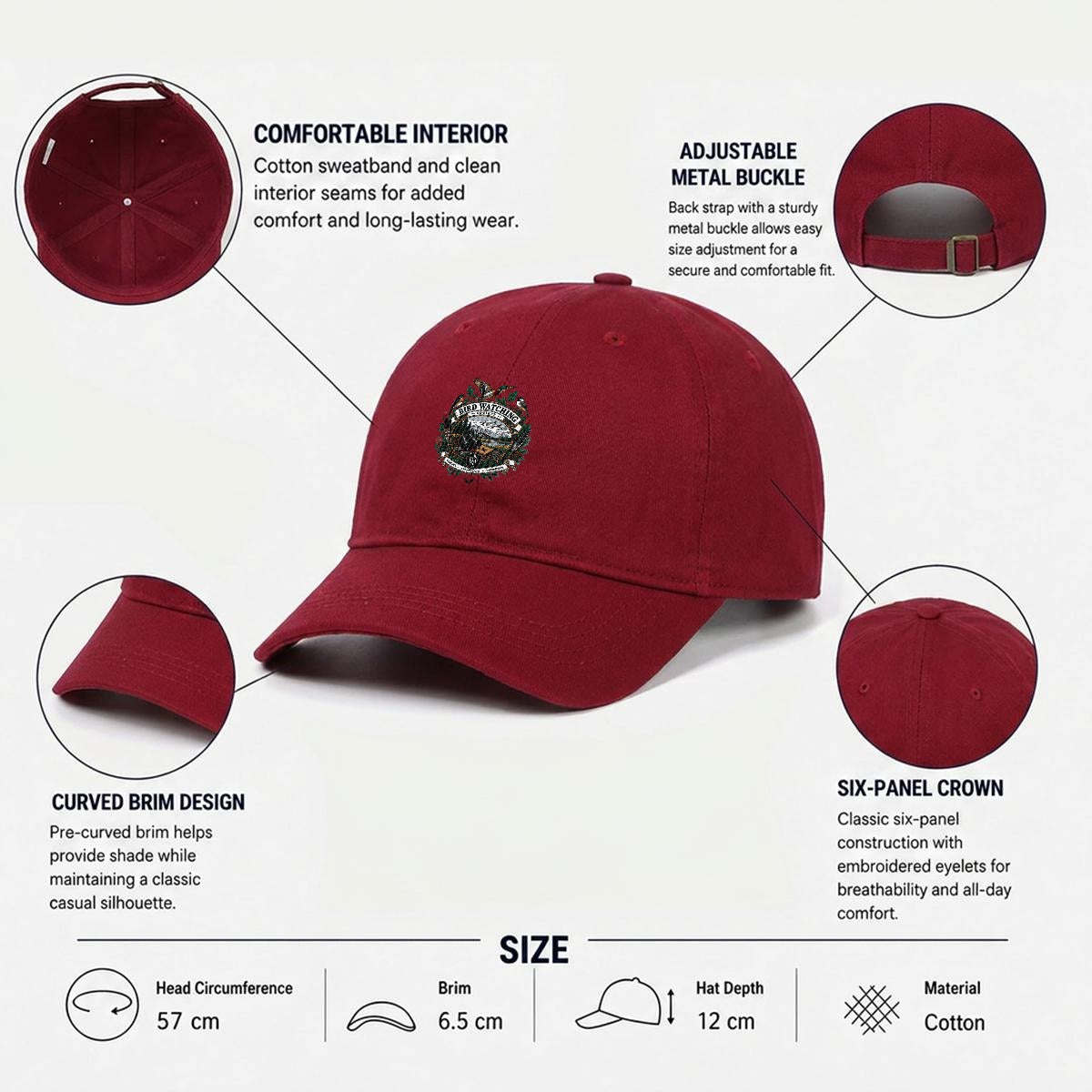Bird Watching Society Embroidered Cap