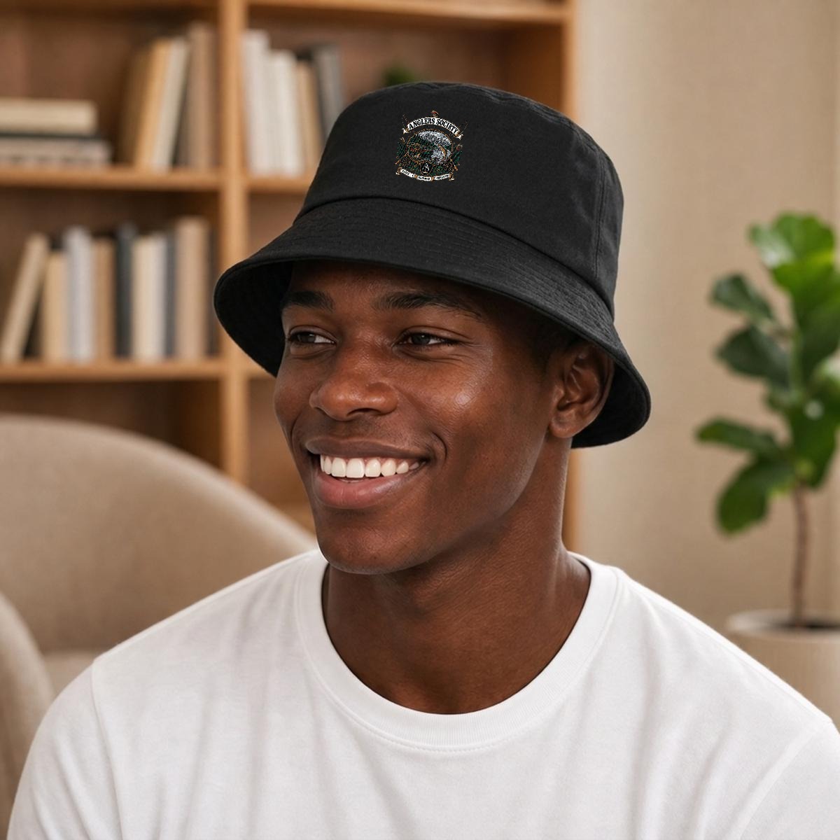 Anglers Society Embroidered Bucket Hat