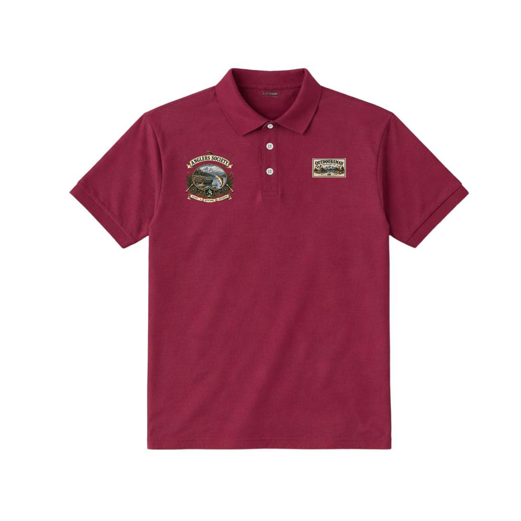 Anglers Society Polo Jersey Printed in USA
