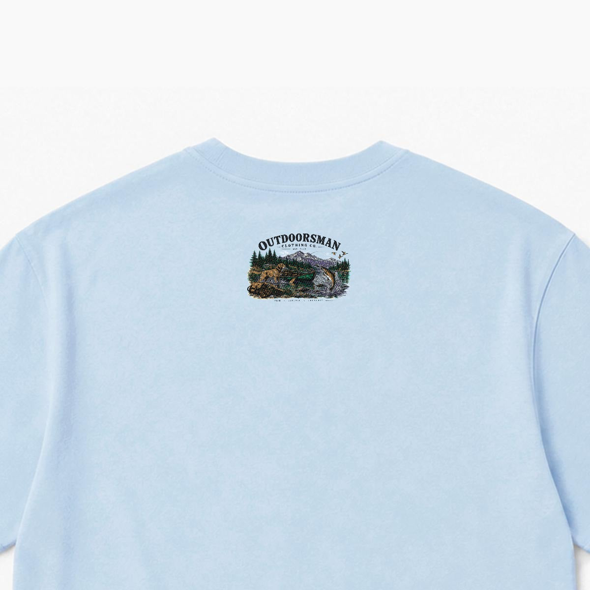 Anglers Society Heavyweight Crew Neck T-Shirt|Embroidery